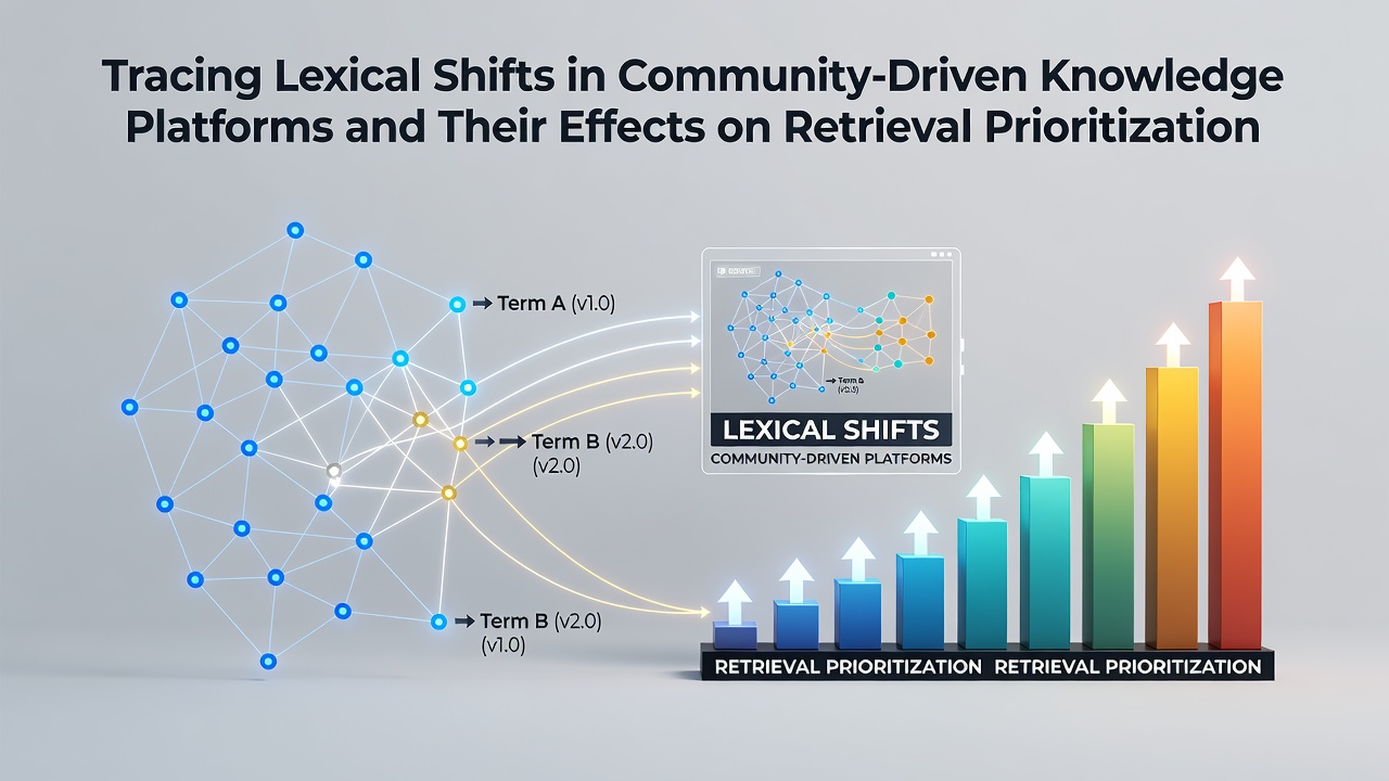 Tracing Lexical Shifts in Community-Driven Knowledge Platforms and Their Effects on Retrieval Prioritization